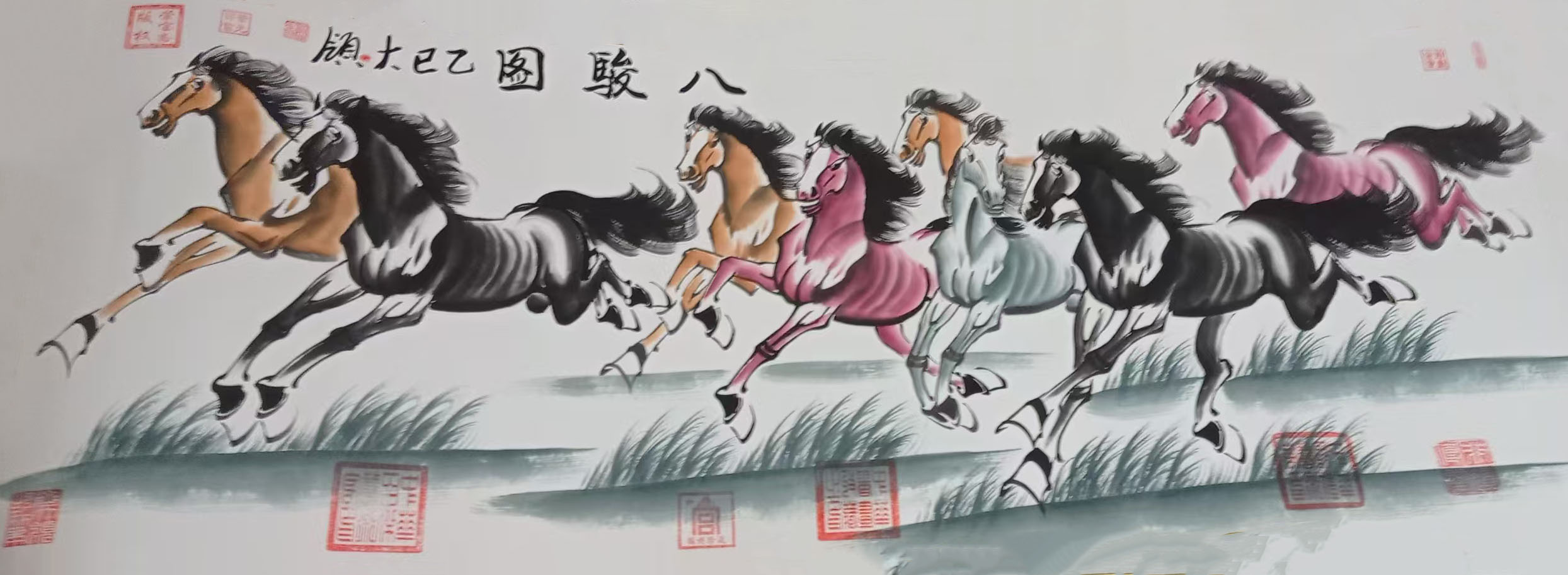 齐大领八骏图-国博文物