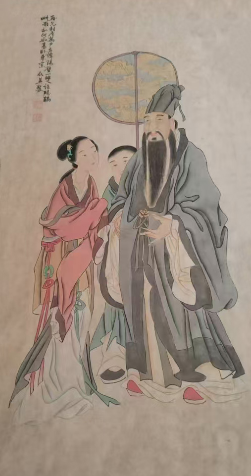 仇英人物-国博文物