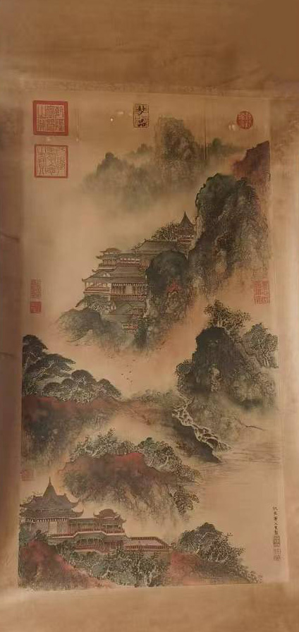 仇英山水画-国博文物