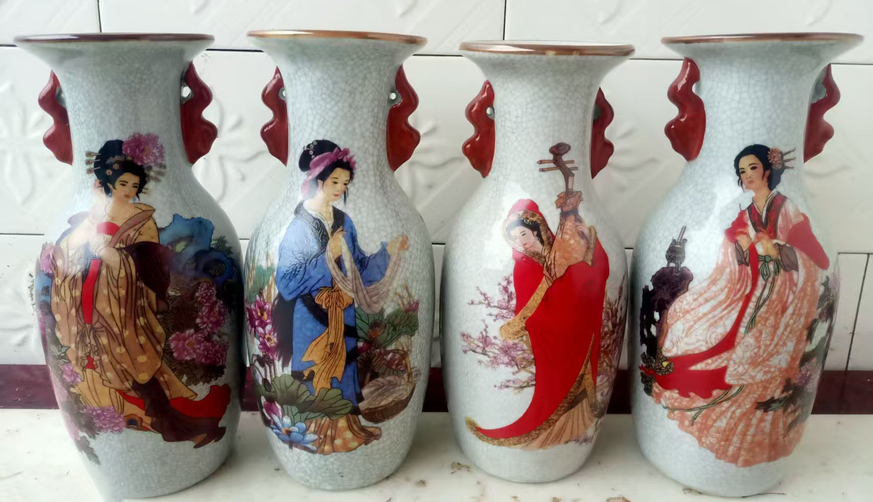 四大美女花瓶-国博文物