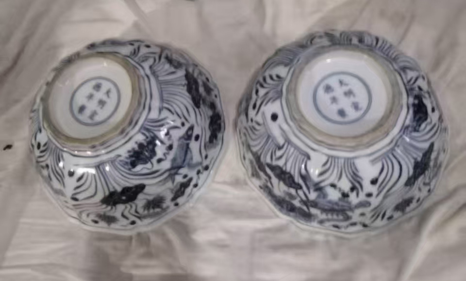 大明宣德年制瓷碗一对-国博文物