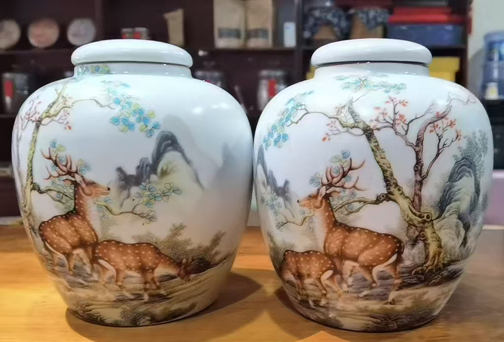 大清光绪年制瓷罐一对-国博文物