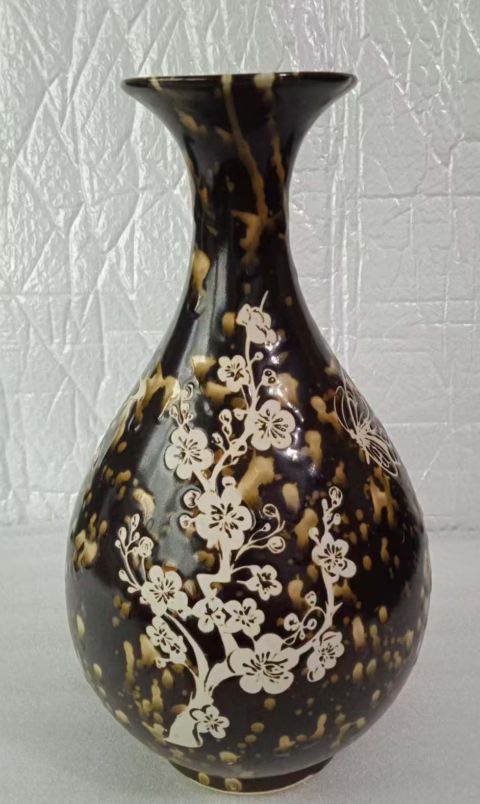 宋吉州窑花卉赏瓶-国博文物