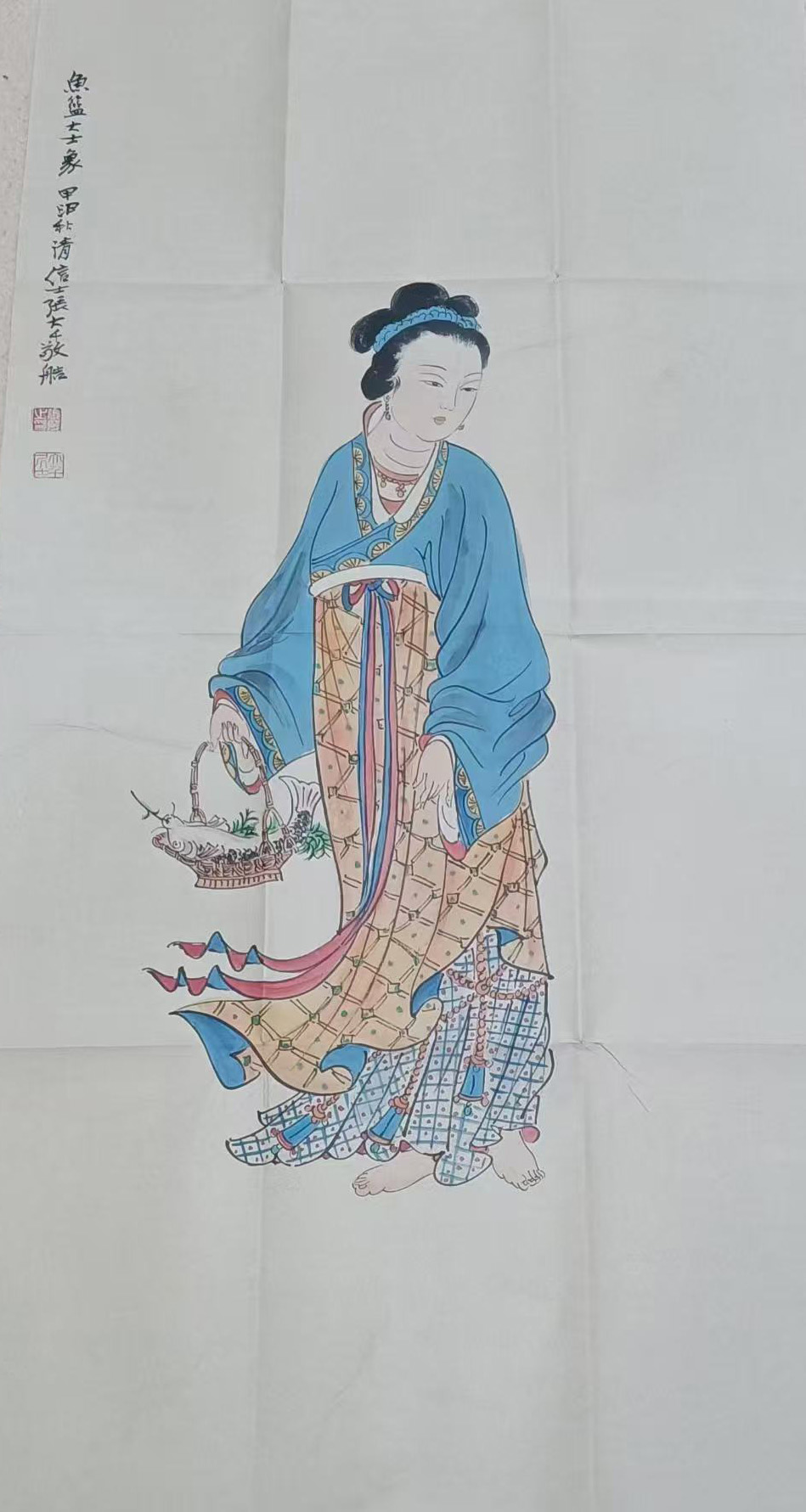 张大千仕女图-国博文物