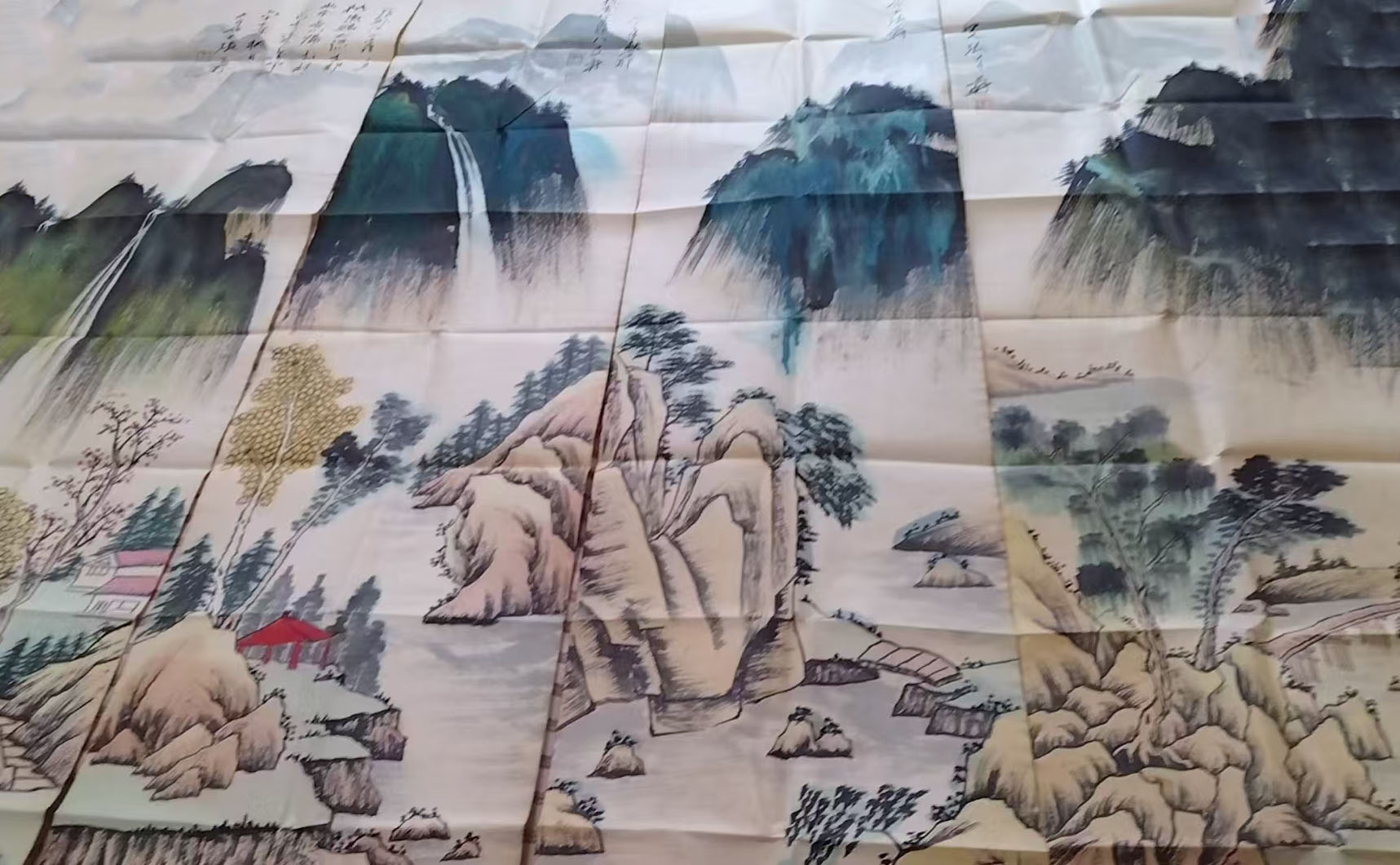 张大千山水四条屏-国博文物