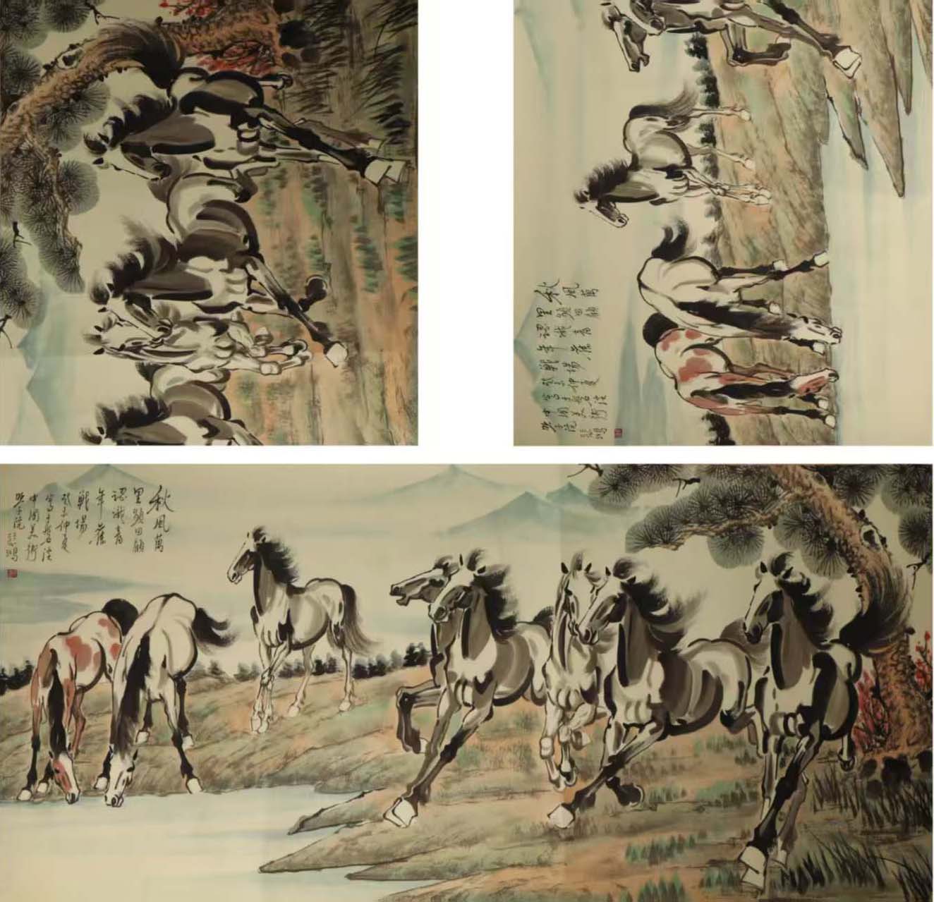 徐悲鸿八骏图-国博文物