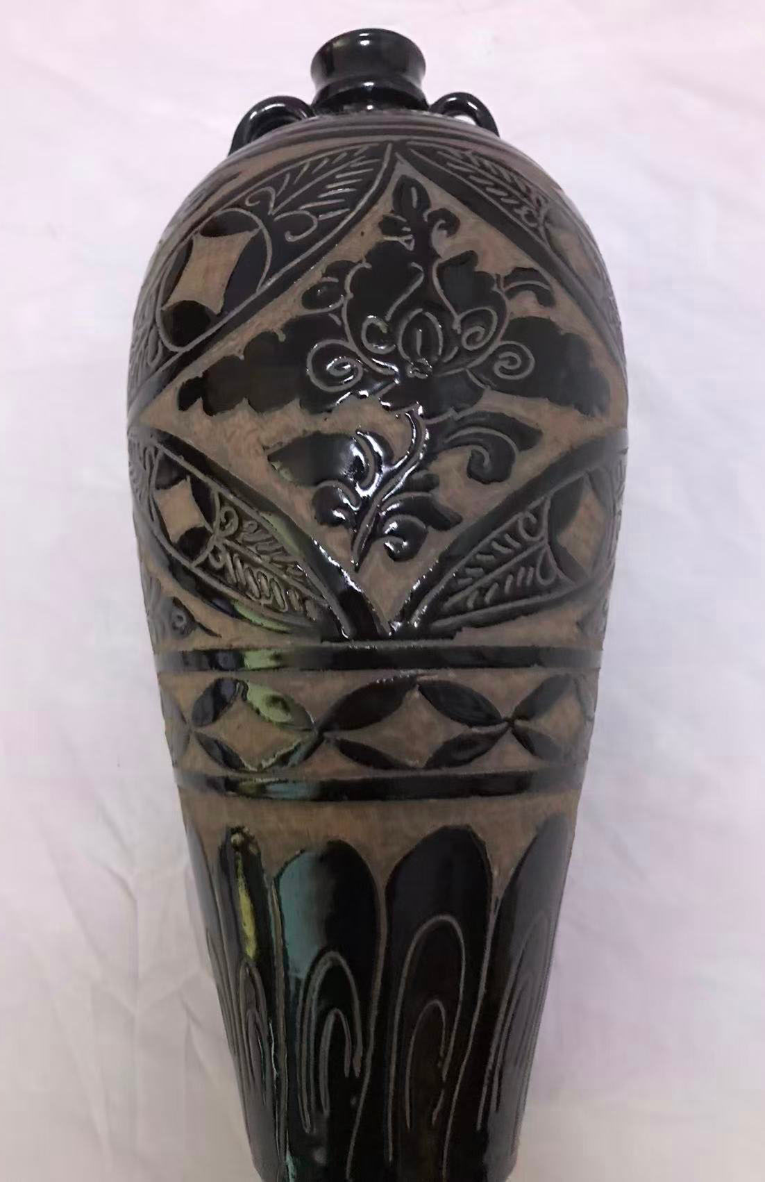 磁州黑釉梅瓶-国博文物