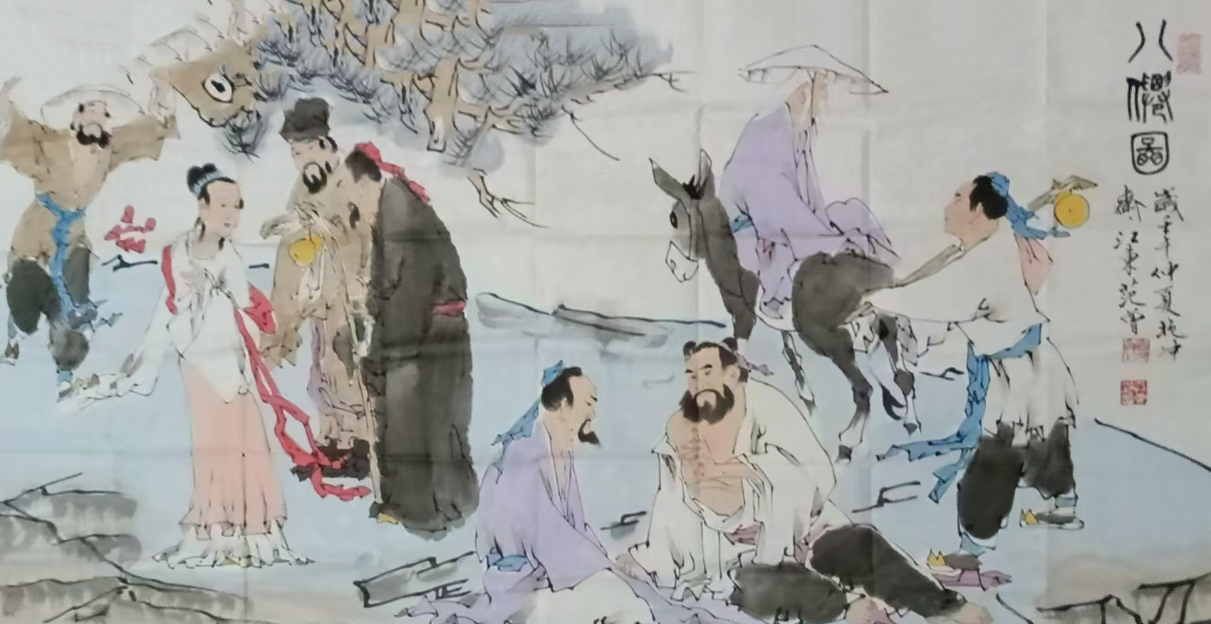 范曾八仙图-国博文物