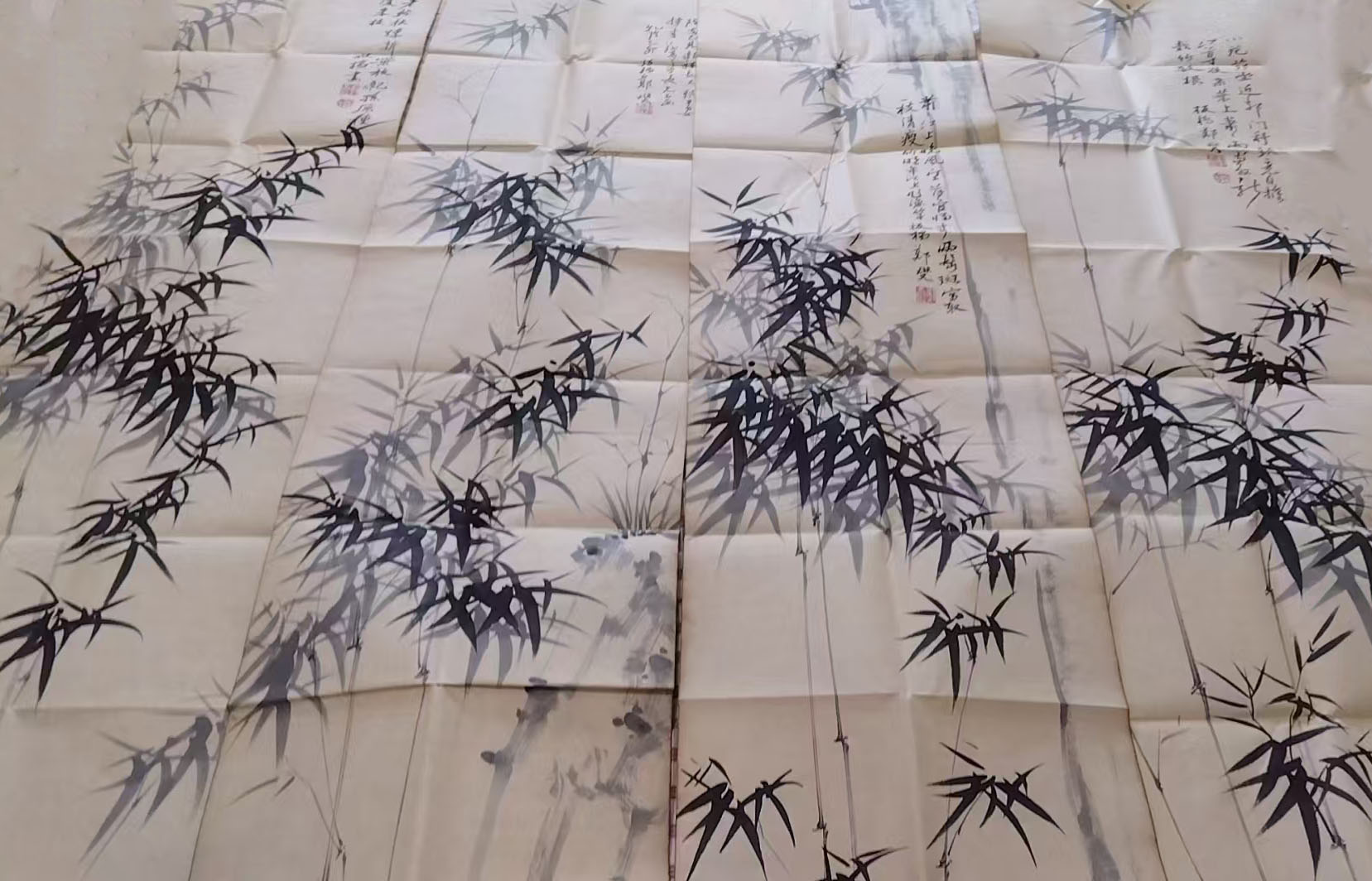 郑板桥竹子四条屏-国博文物