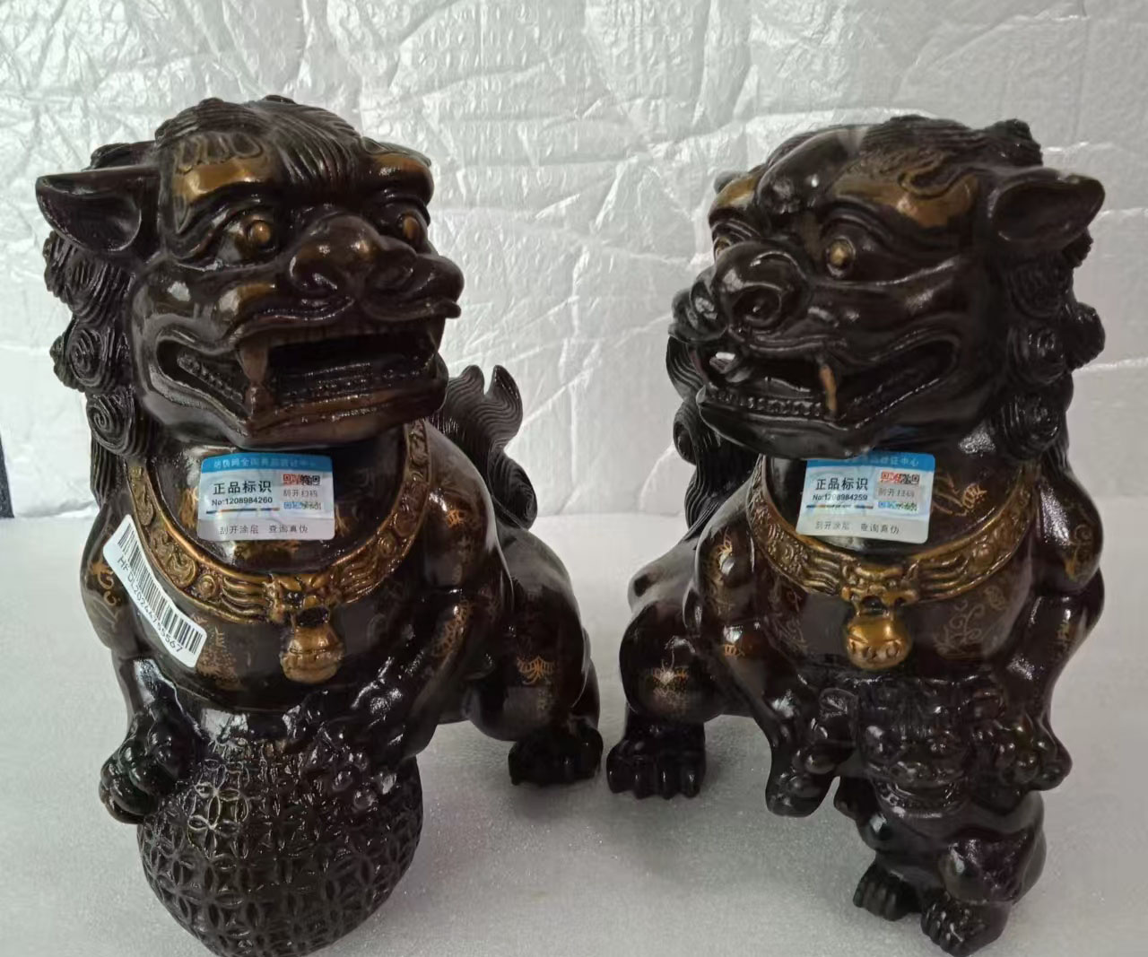 铜狮子摆件-国博文物