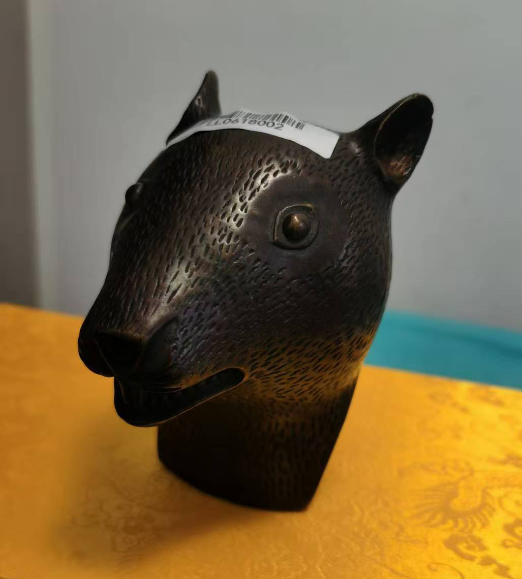 铜鼠首-国博文物