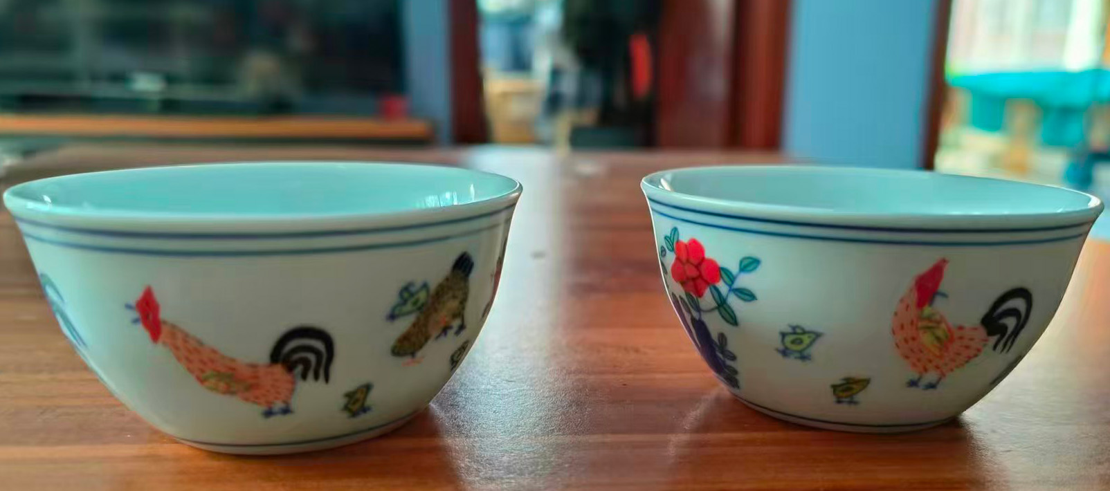 鸡缸杯一对-国博文物