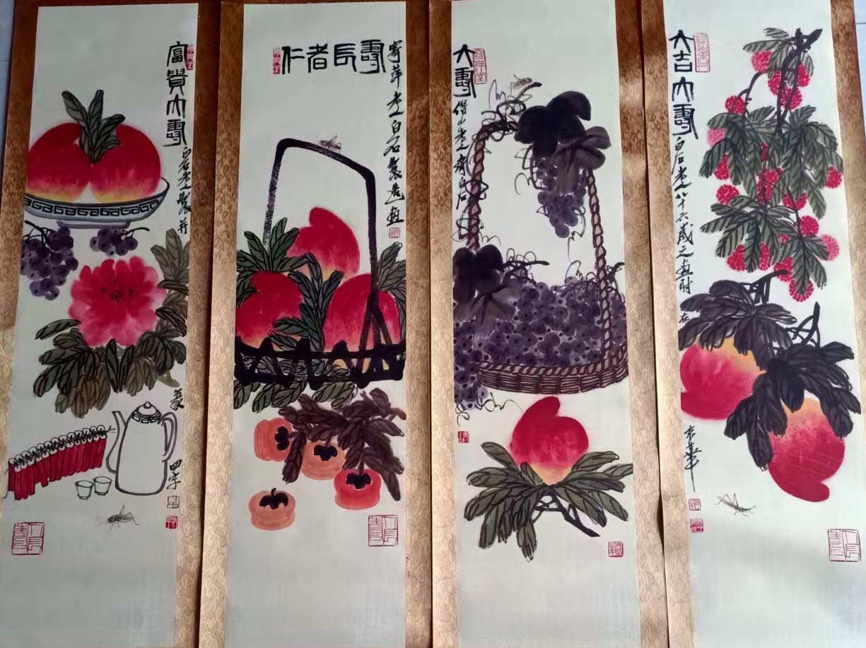 齐白石仁者益寿图-国博文物