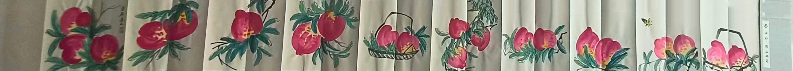 齐白石寿桃册页-国博文物