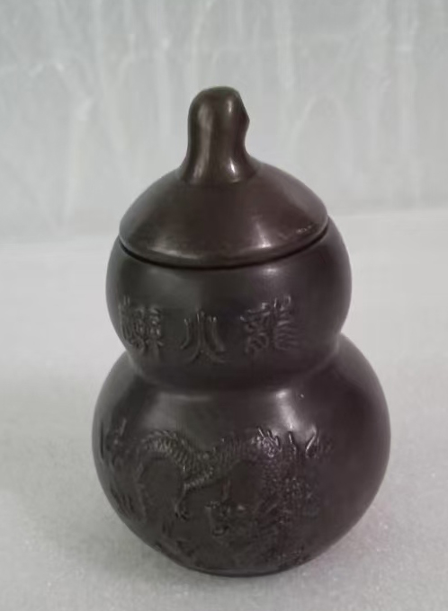 古董文玩鎏金火葫芦-国博文物