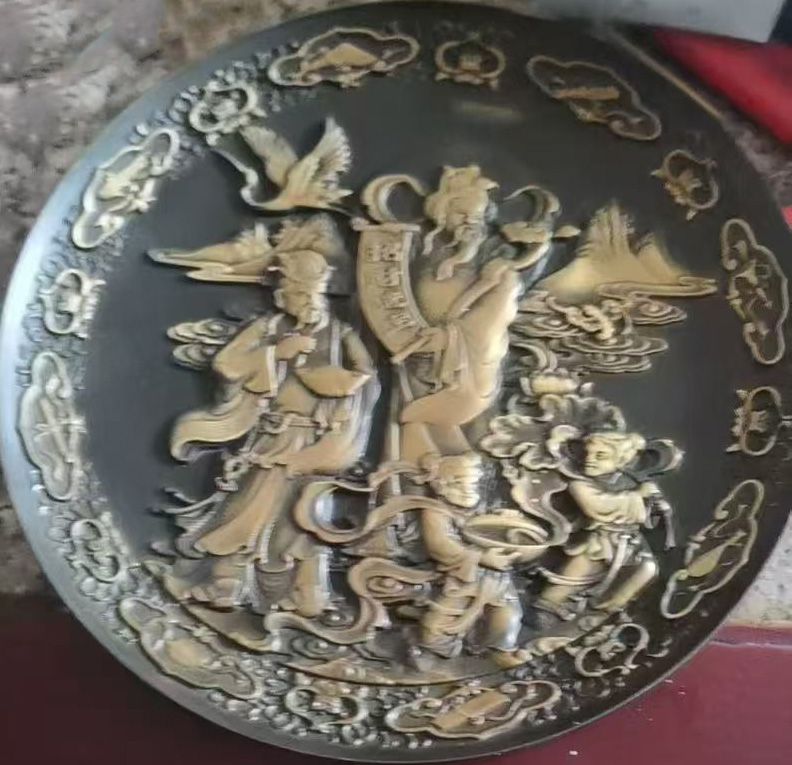 古铜鎏金招财进宝-国博文物