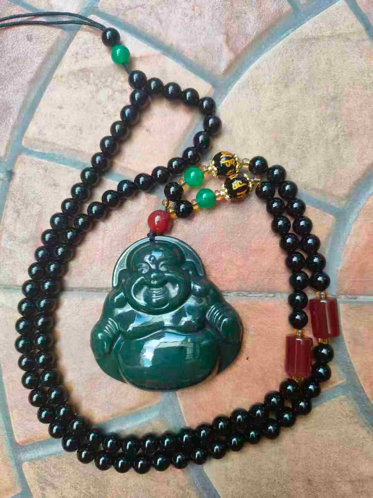 天然墨玉佛-国博文物