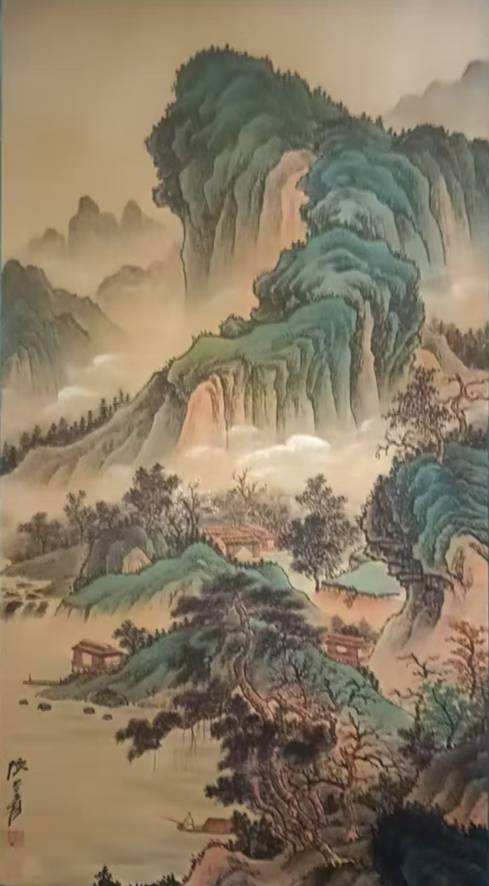 张大千山水-国博文物