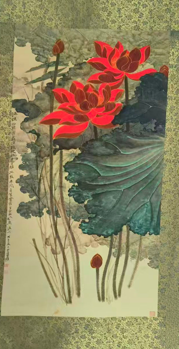 张大千荷花-国博文物