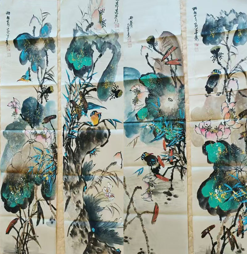张大千花鸟-国博文物
