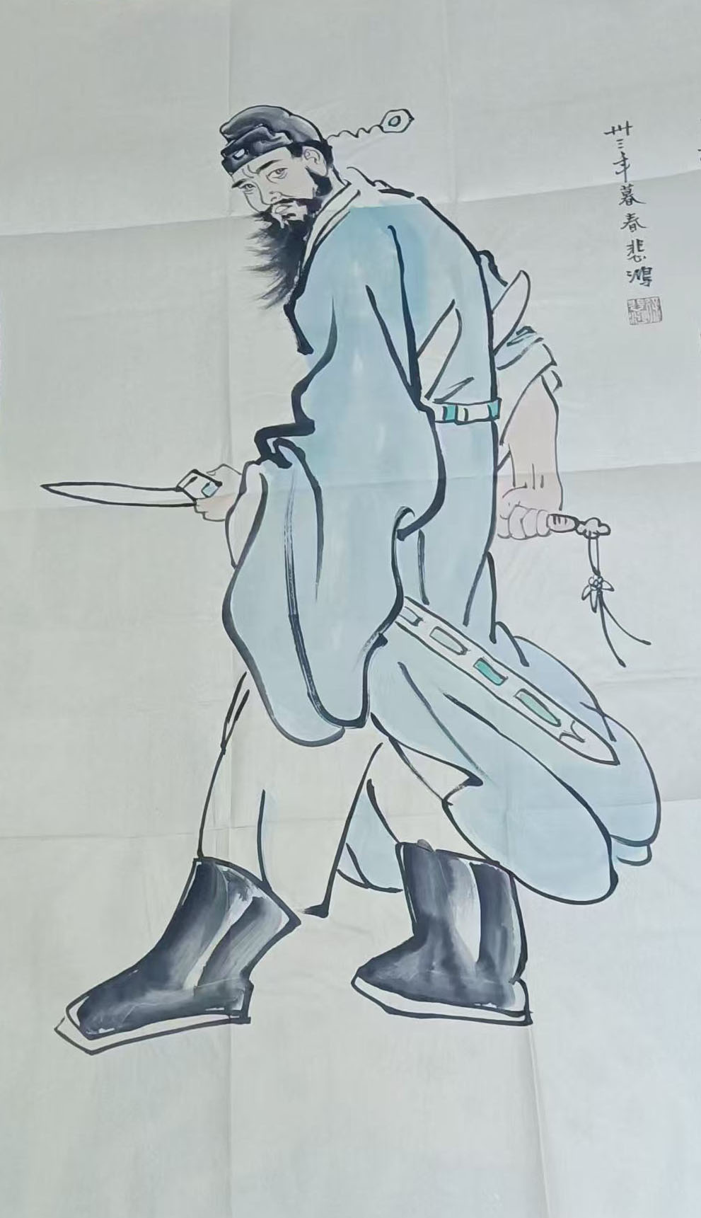 徐悲鸿钟馗-国博文物