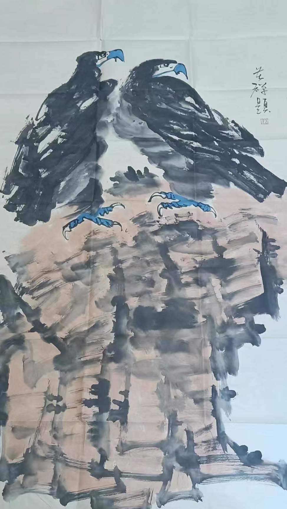 李苦禅雄鹰图-国博文物