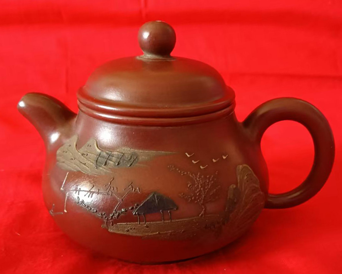 汉瓦紫砂壶-国博文物
