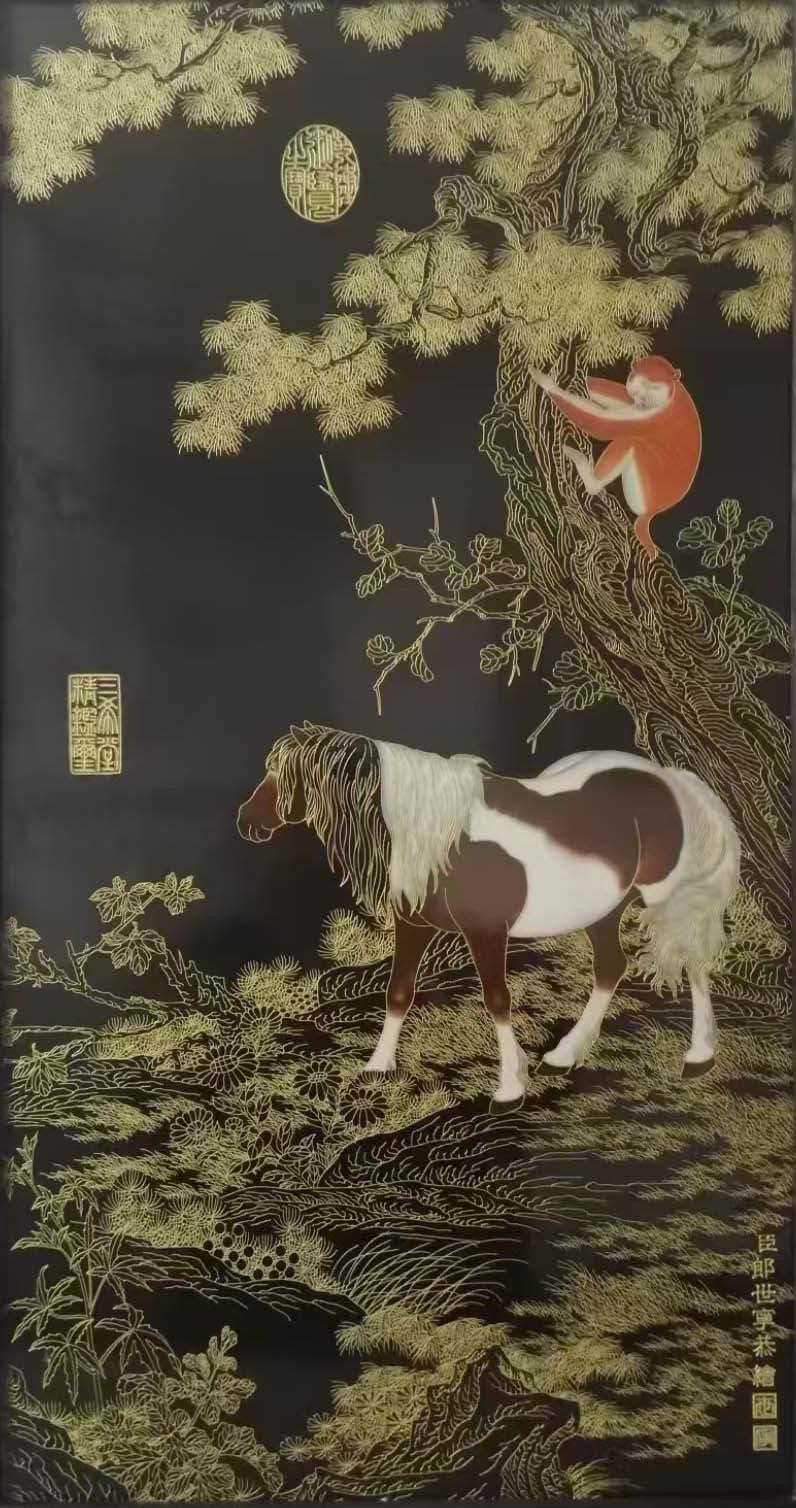 清代瓷板画-国博文物