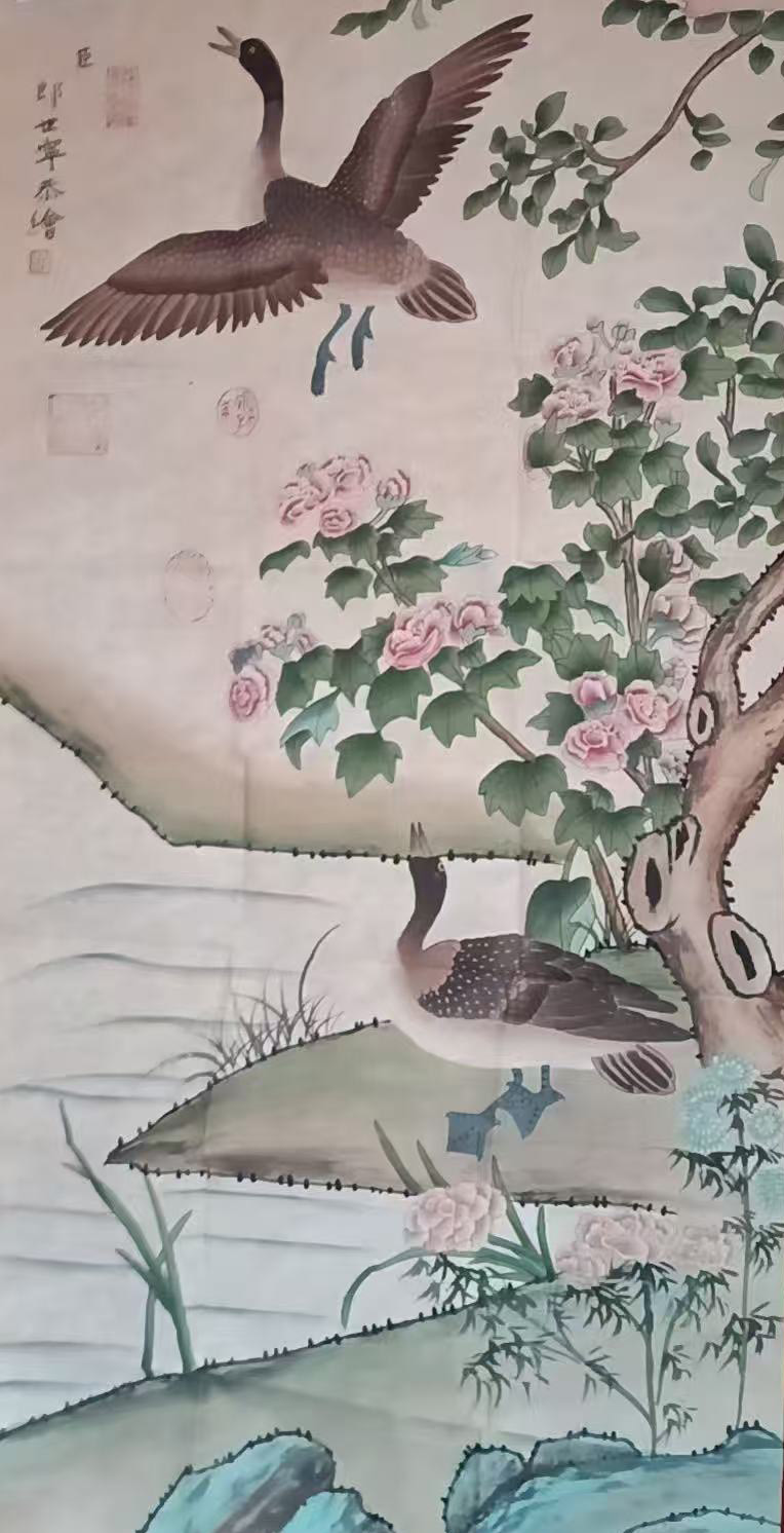 郎世宁花鸟-国博文物