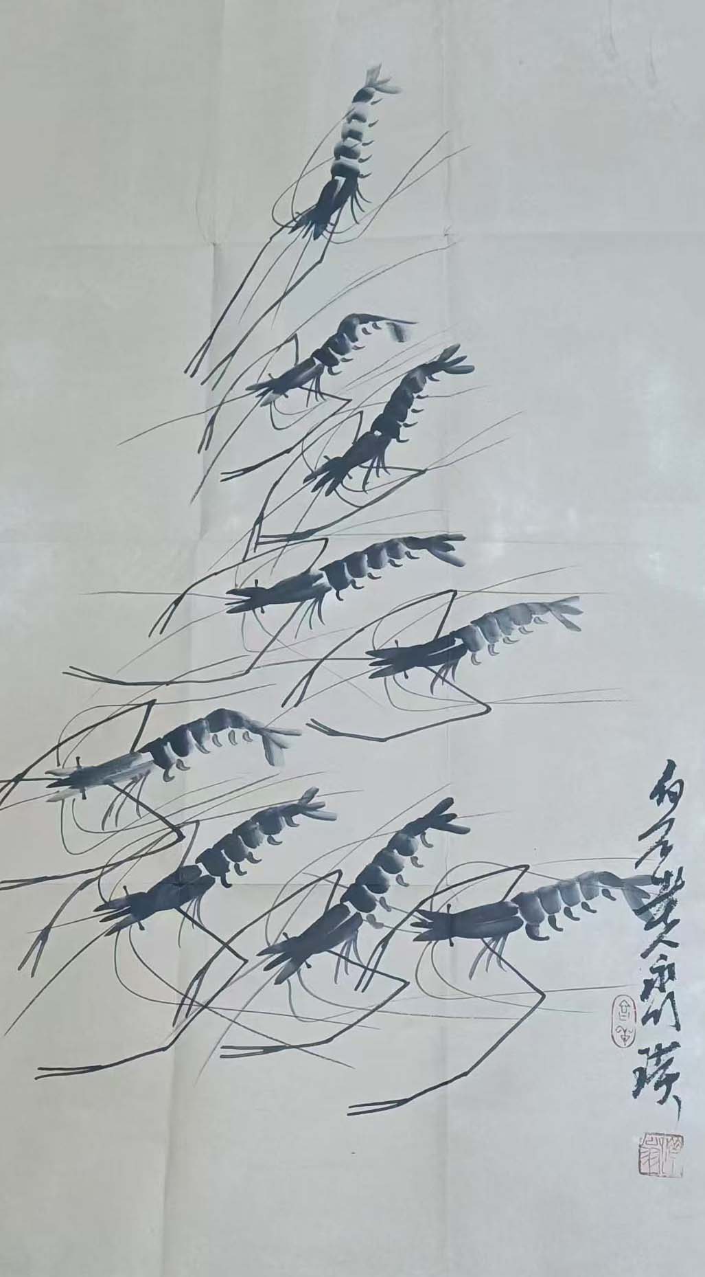 齐白石虾-国博文物