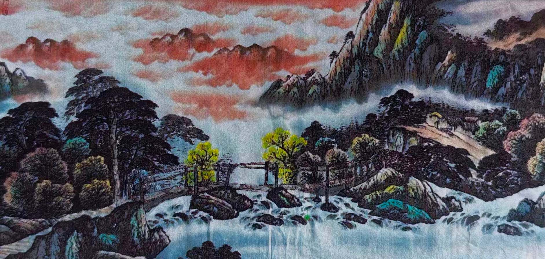 关山月山水-国博文物