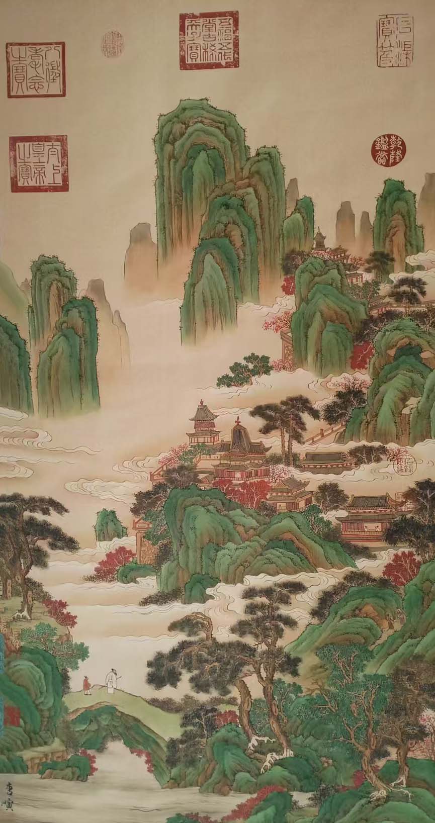 唐寅山水-国博文物