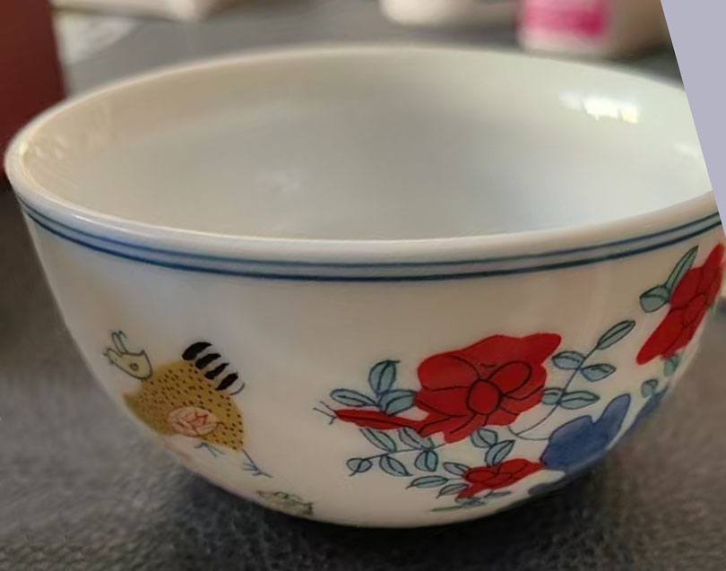 大明成化斗彩鸡缸杯-国博文物