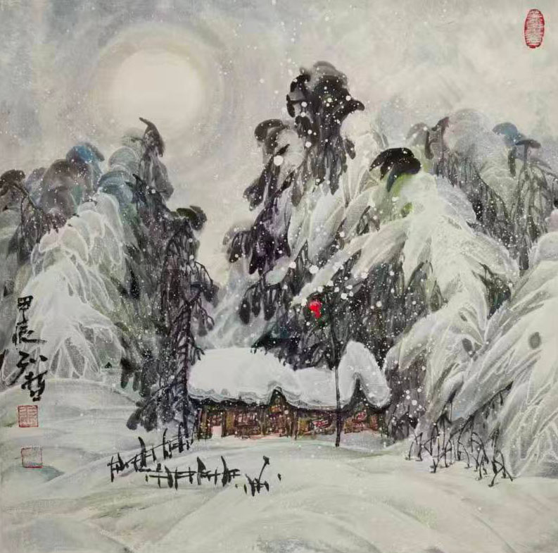 张一哲雪景-国博文物