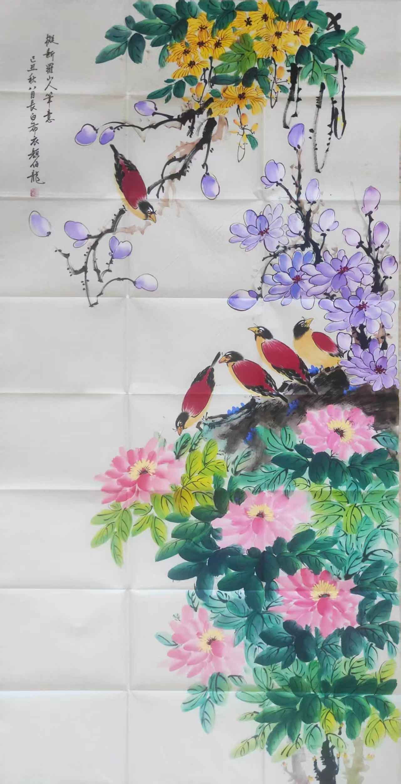 颜伯龙花鸟-国博文物