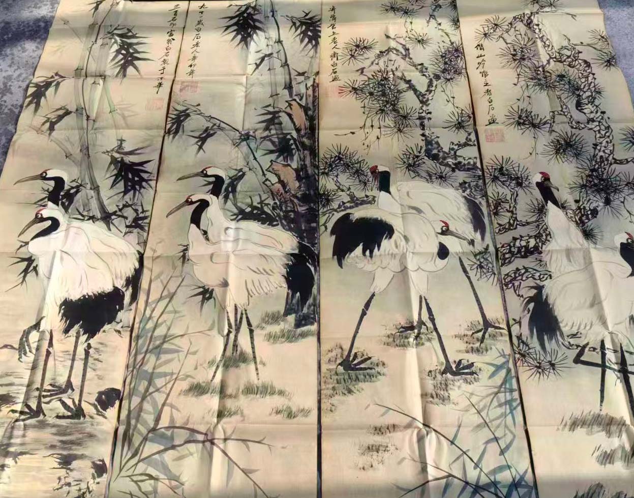 齐白石仙鹤-国博文物