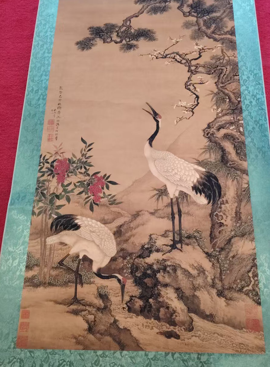 乾隆年仙鹤-国博文物