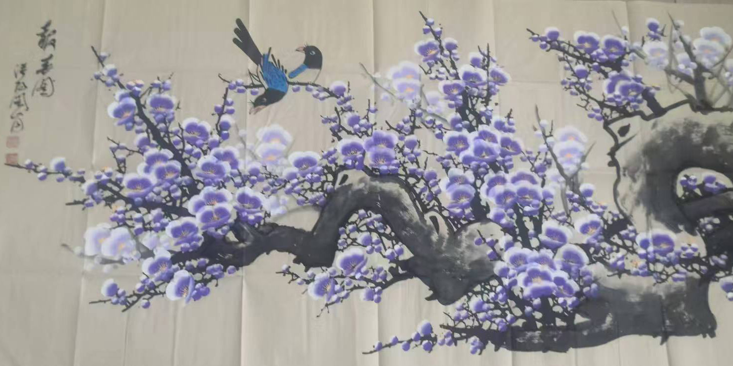 关山月报喜图-国博文物