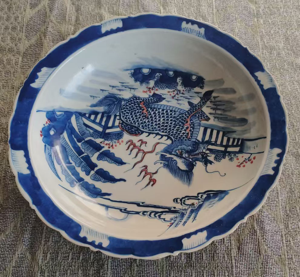 大清康熙年制山水瓷盘-国博文物