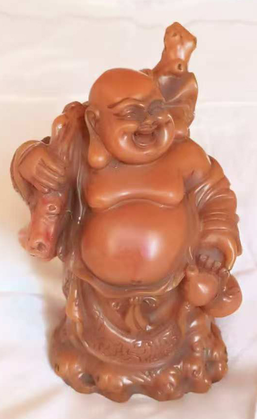寿山石弥勒佛大肚摆件-国博文物