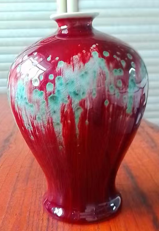 康熙御制美人醉釉梅瓶花瓶-国博文物