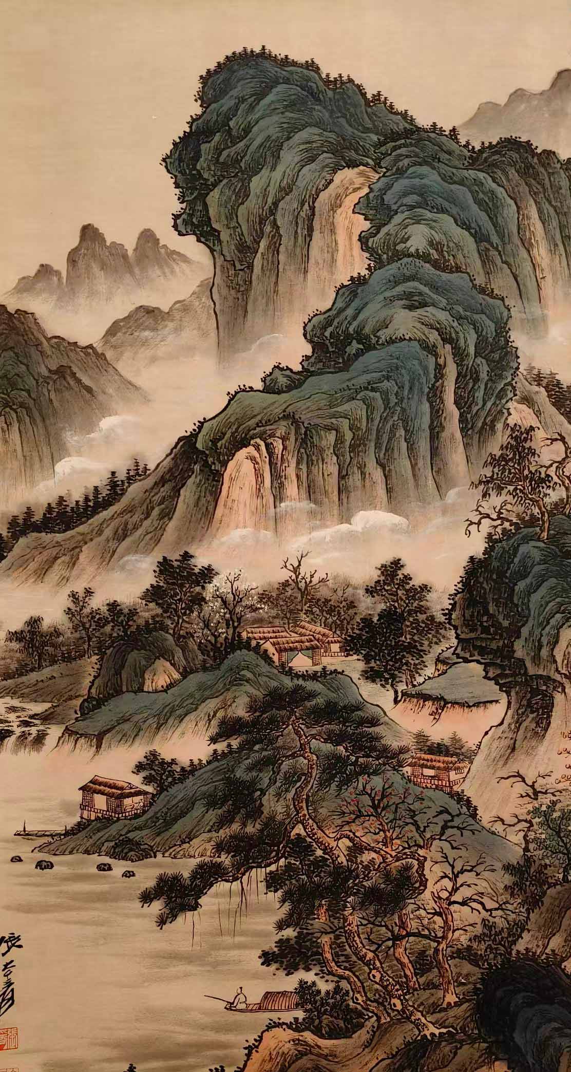 张大千山水-国博文物