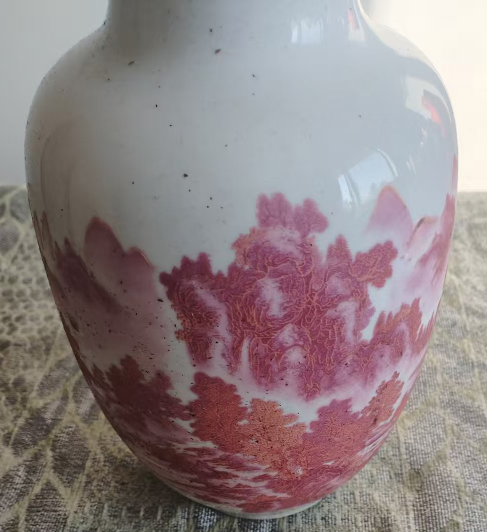 景德镇山水瓷瓶-国博文物