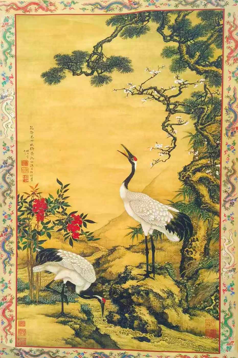 沈周仙鹤-国博文物