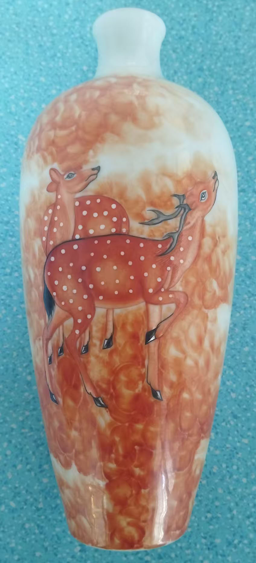 珐琅纯手绘陶瓷瓶-国博文物