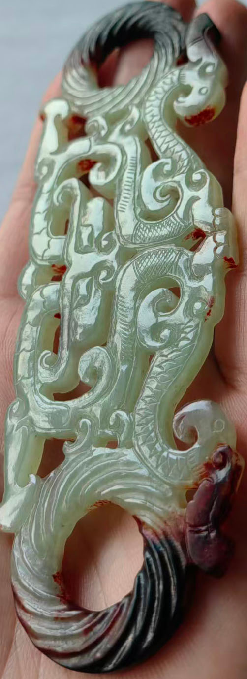 白玉镂空玉佩-国博文物