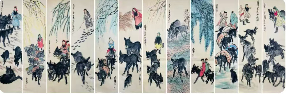 黄胄赶驴图-国博文物