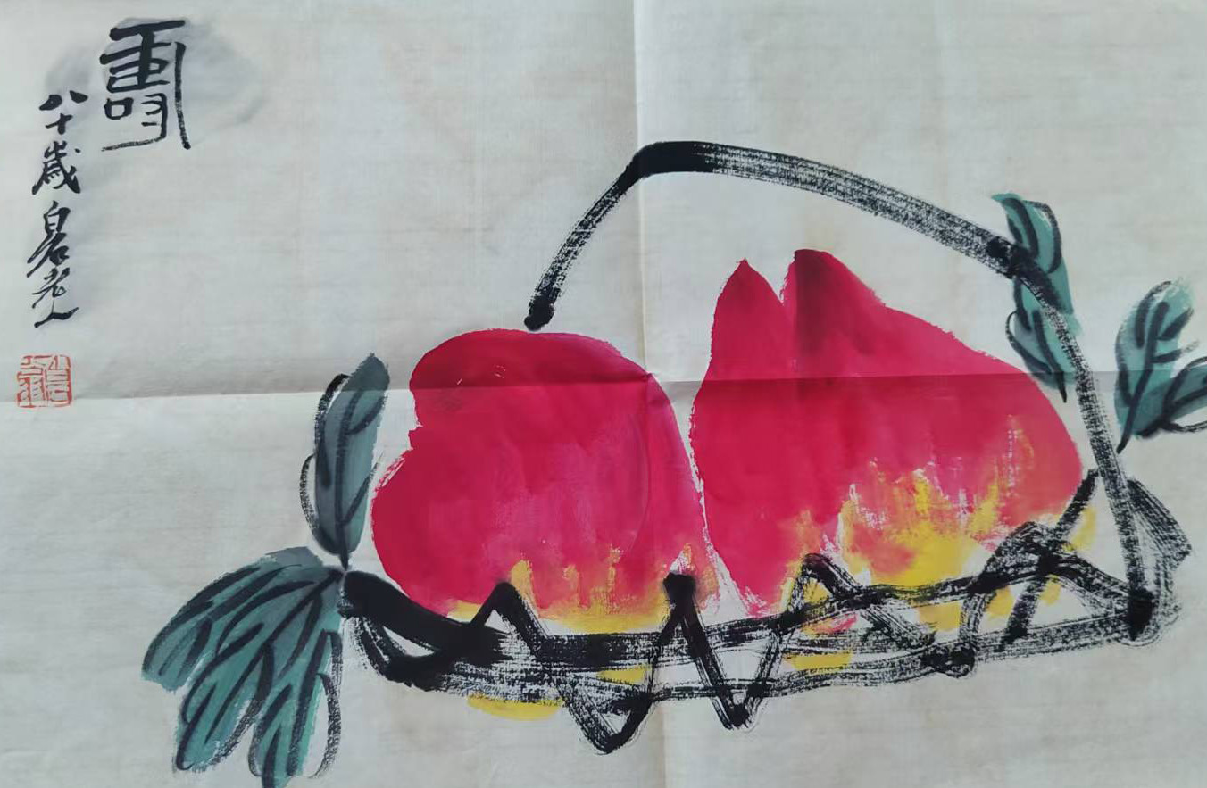 齐白石寿桃-国博文物