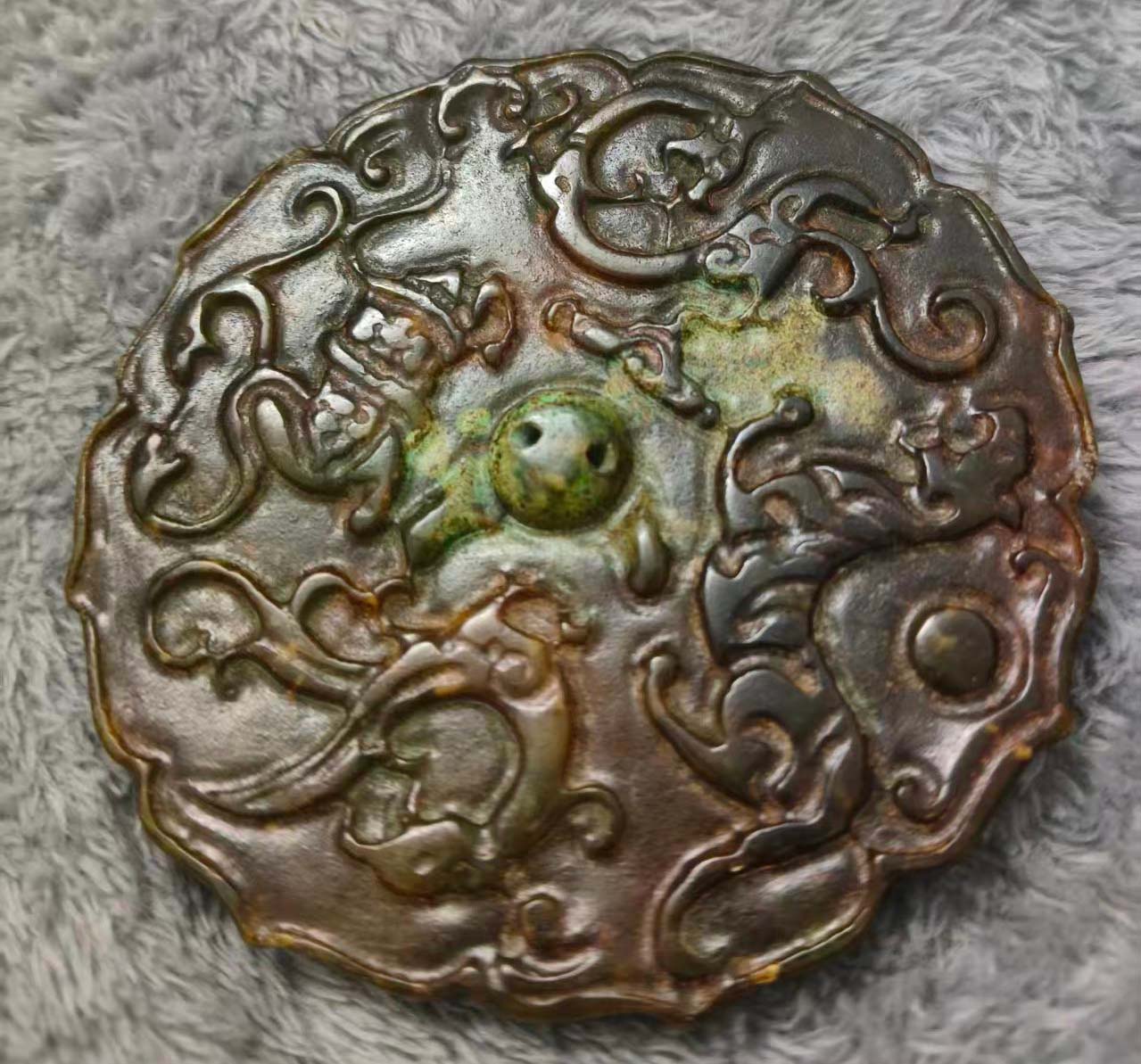 四神兽玉镜挂件-国博文物