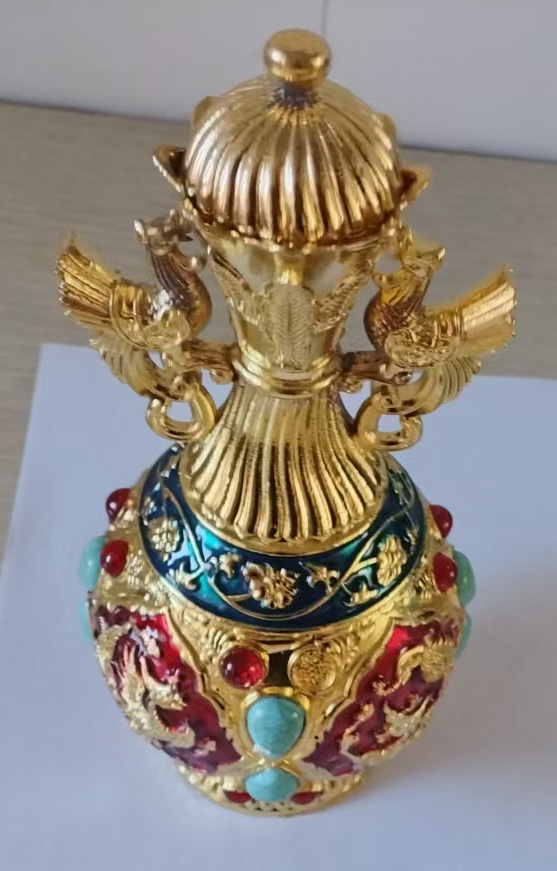 大清御制鎏金瓶-国博文物